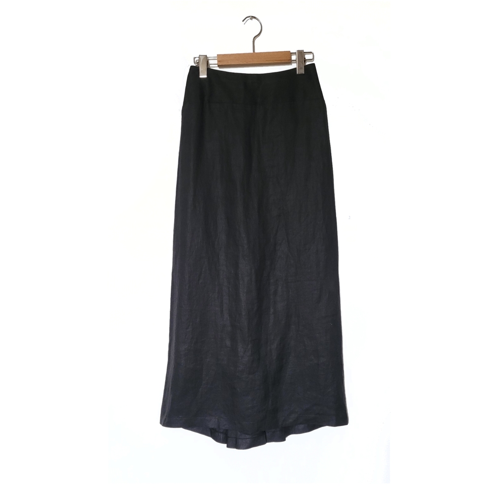 Yohji yamamoto vintage black cotton maxi skirt size 3
